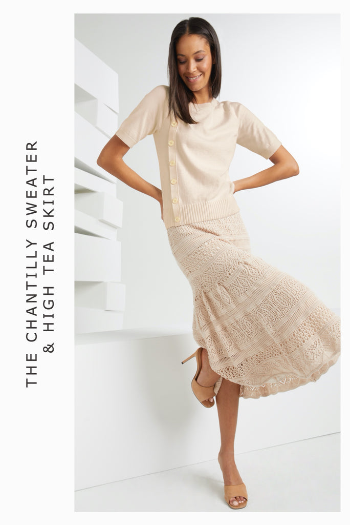 THE CHANTILLY SWEATER & HIGH TEA SKIRT Etcetera