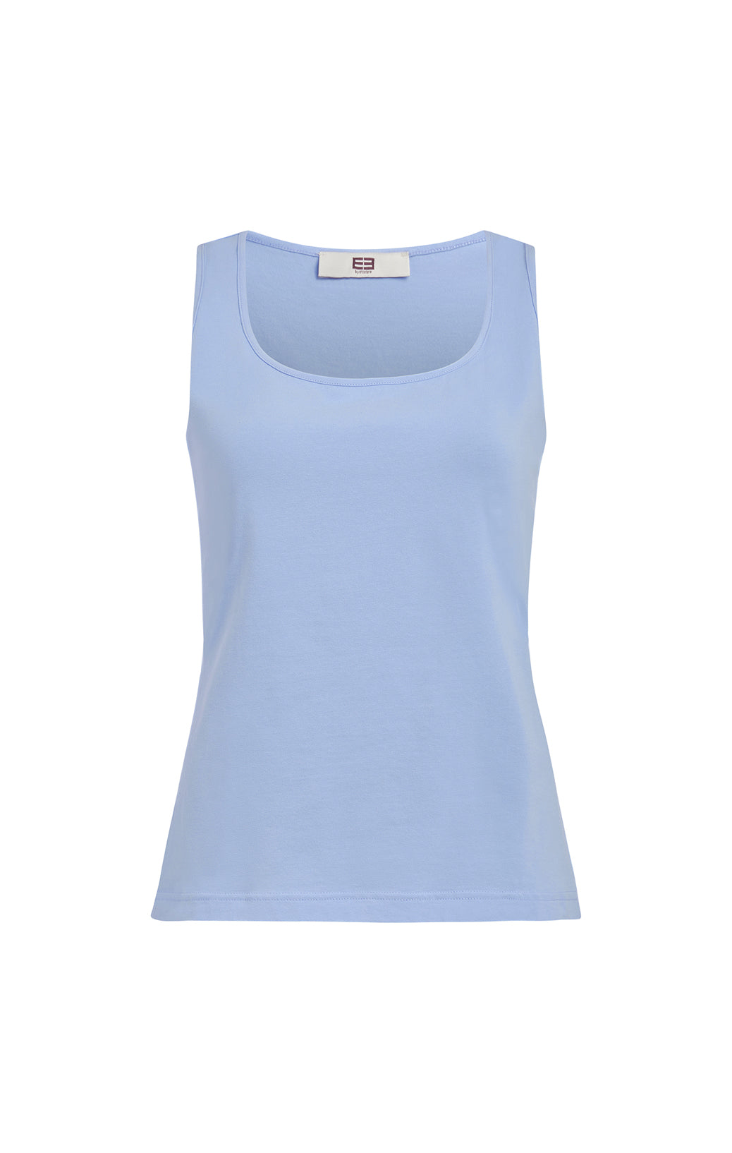 Laguna-Bge - Stretch Jersey Tank Top With Portrait Neck - Product Image