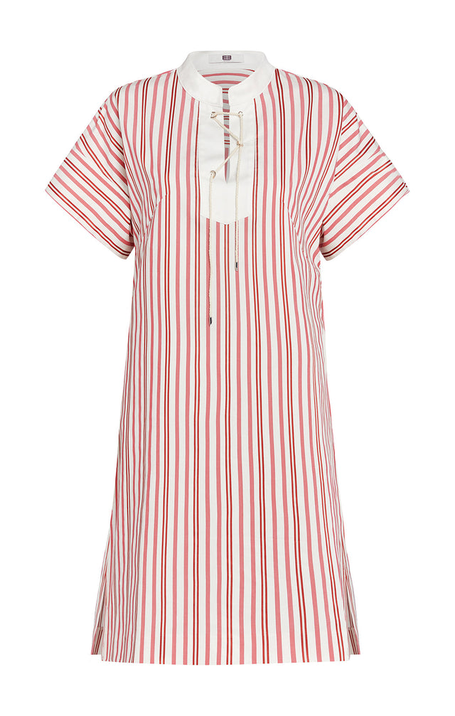 Beachcomber - Stretch-Cotton Striped Dress - Product Image