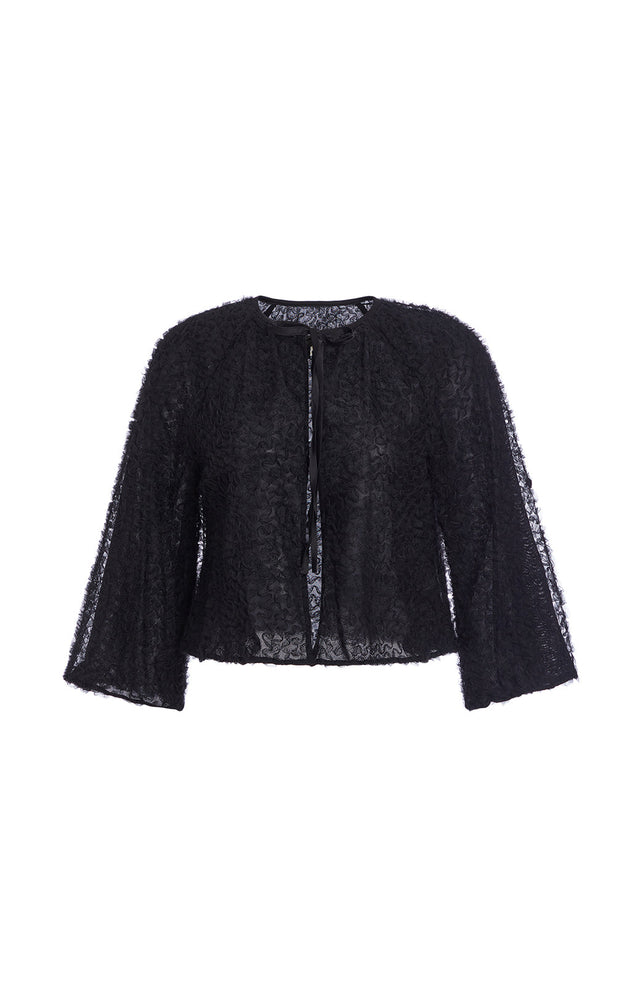 Calliope - Tulle Jacket With Tulle Ribbon Embroidery - Product Image