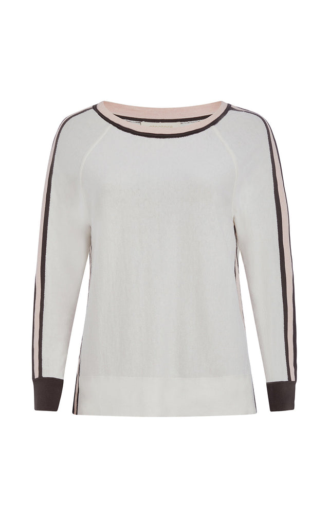 Pageantry - Striped Organic Cotton Pullover Knit Top - Product Image