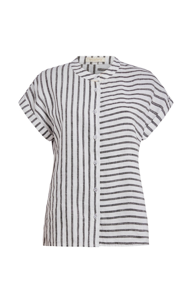 Frontier - Striped Linen Shirt - Product Image