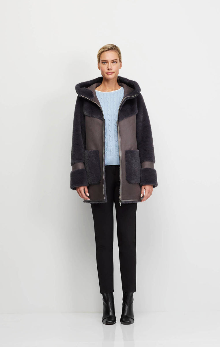 Zermatt Reversible Faux Shearling Coat XL
