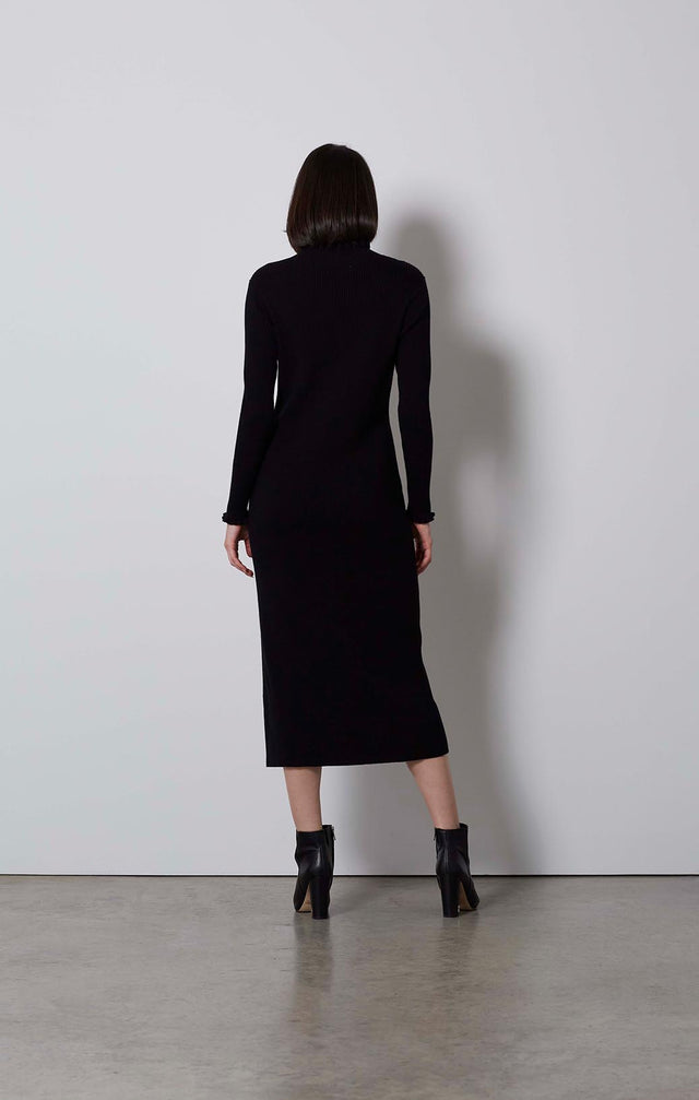 AVANT-GARDE-CASHMERE-SOFTENED KNIT MAXI DRESS-2-dr-1885-ON MODEL