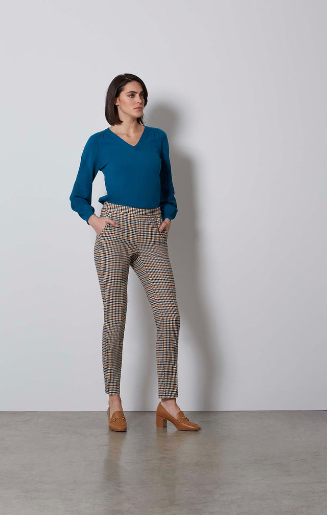 AXIOM-ITALIAN CHECK ANKLE PANTS-4-pt-2122-ON MODEL