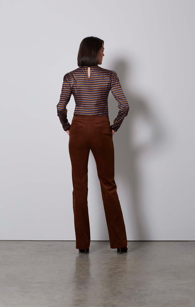 CAFE-BOOTCUT CORDUROY TROUSERS-2-pt-1843-ON MODEL