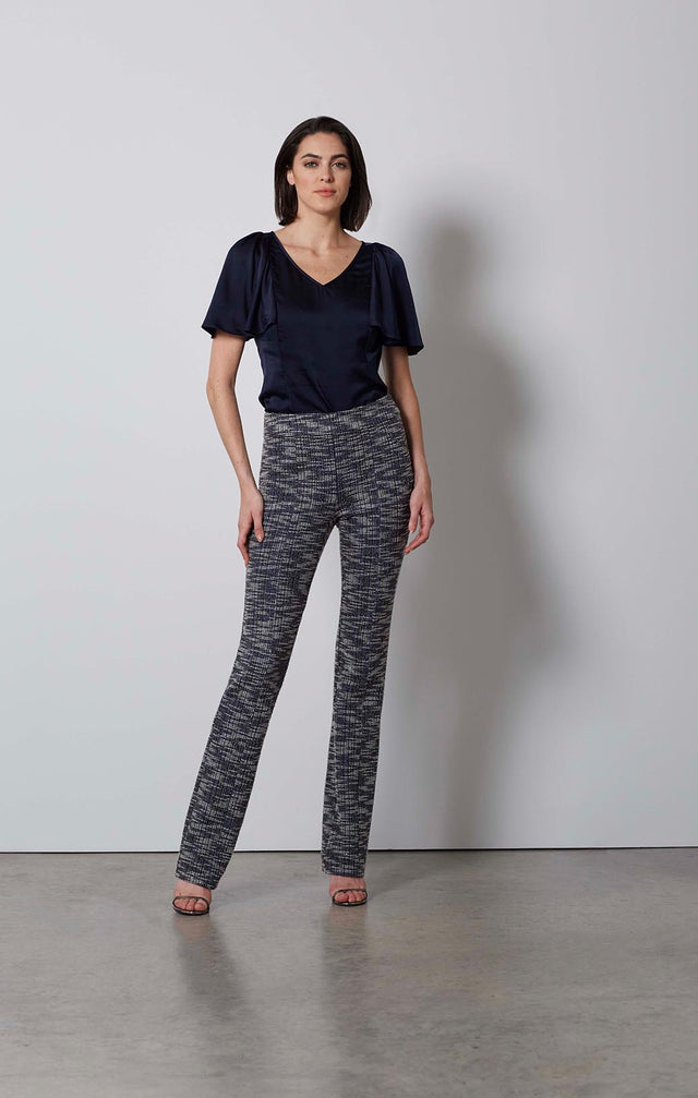 GRIDDED-TWEED PULL-ON PANTS-4-PT-2396-ON MODEL