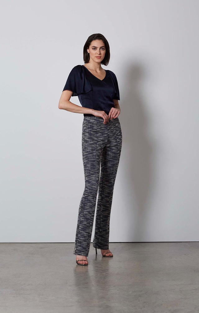GRIDDED-TWEED PULL-ON PANTS-4-PT-2396-ON MODEL