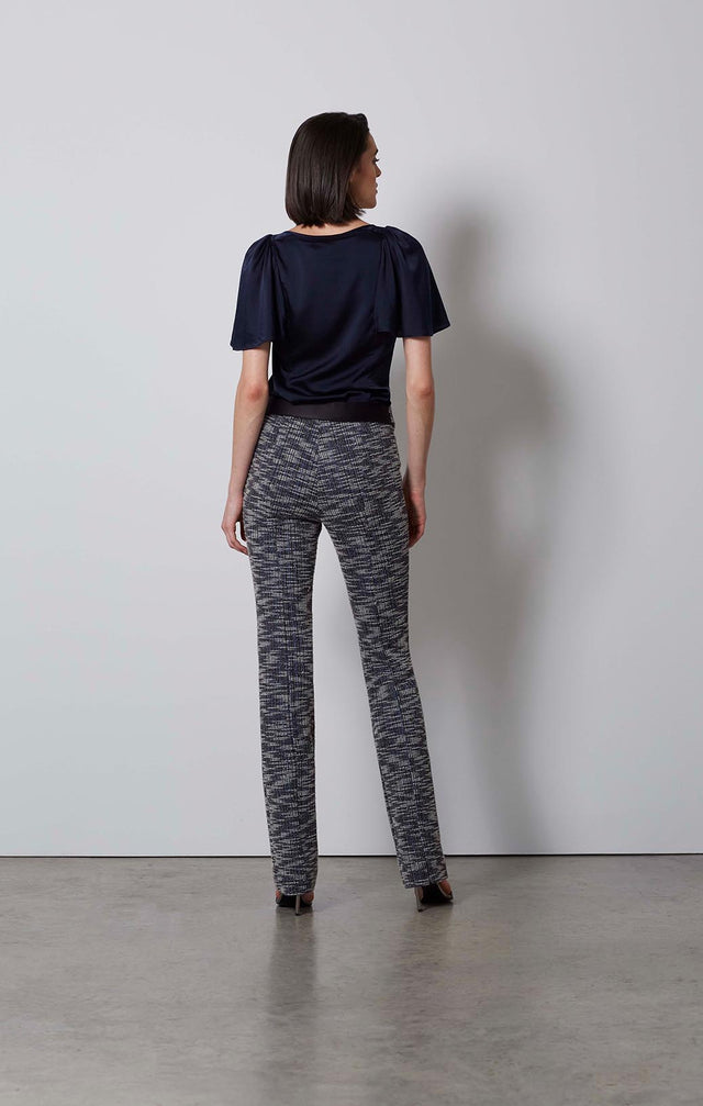 GRIDDED-TWEED PULL-ON PANTS-4-PT-2396-ON MODEL