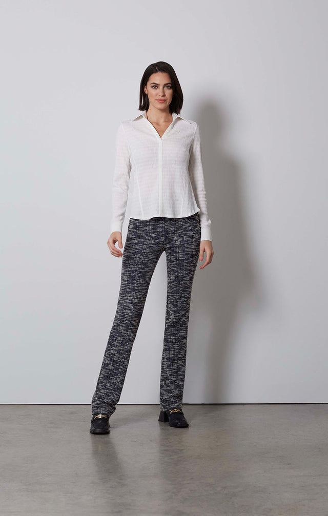 HUGO-WHT-SMOCKED WHITE BLOUSE-2-tp-2166-ON MODEL