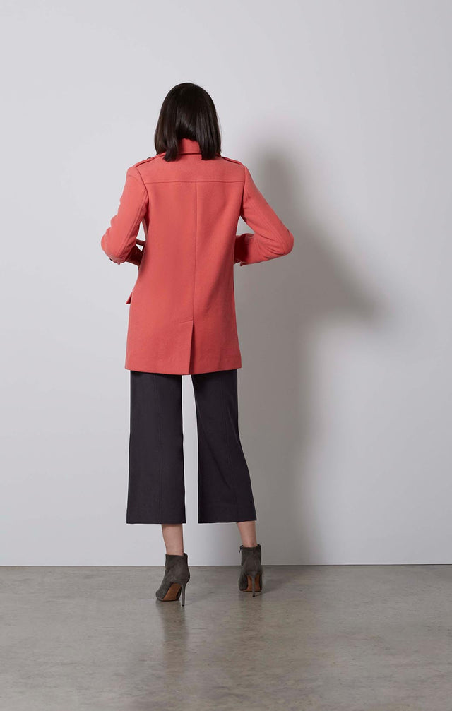 LADY M-PINK WOOL PEACOAT-2-ow-1830-ON MODEL