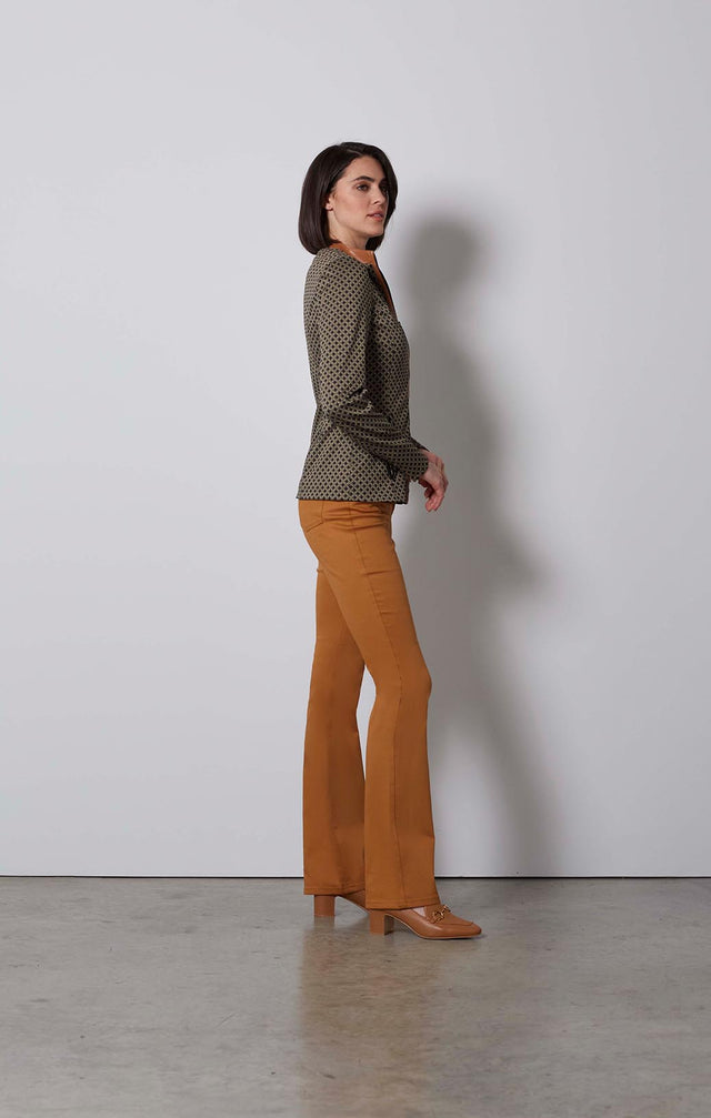 LATTICE-CHECK JACQUARD JACKET-4-jk-2114-ON MODEL