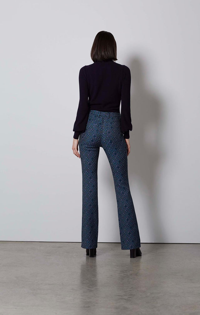 QUATREFOIL-ITALIAN JACQUARD JEANS-4-pt-2117-ON MODEL