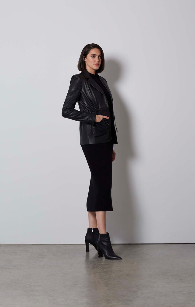 TEMPTATION-BLACK LEATHER JACKET-2-jk-2161-ON MODEL