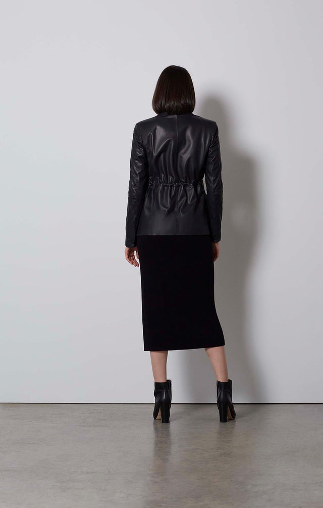 TEMPTATION-BLACK LEATHER JACKET-2-jk-2161-ON MODEL