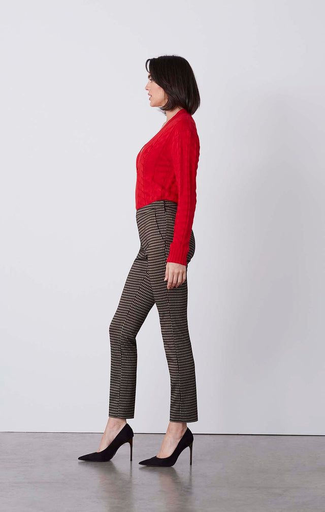 Excel - Spanish Knit X-Jacquard Pants - On Model