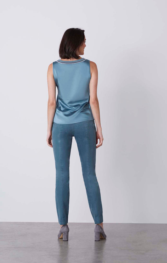 Rime - Crêpe-Back Satin Blouse - On Model