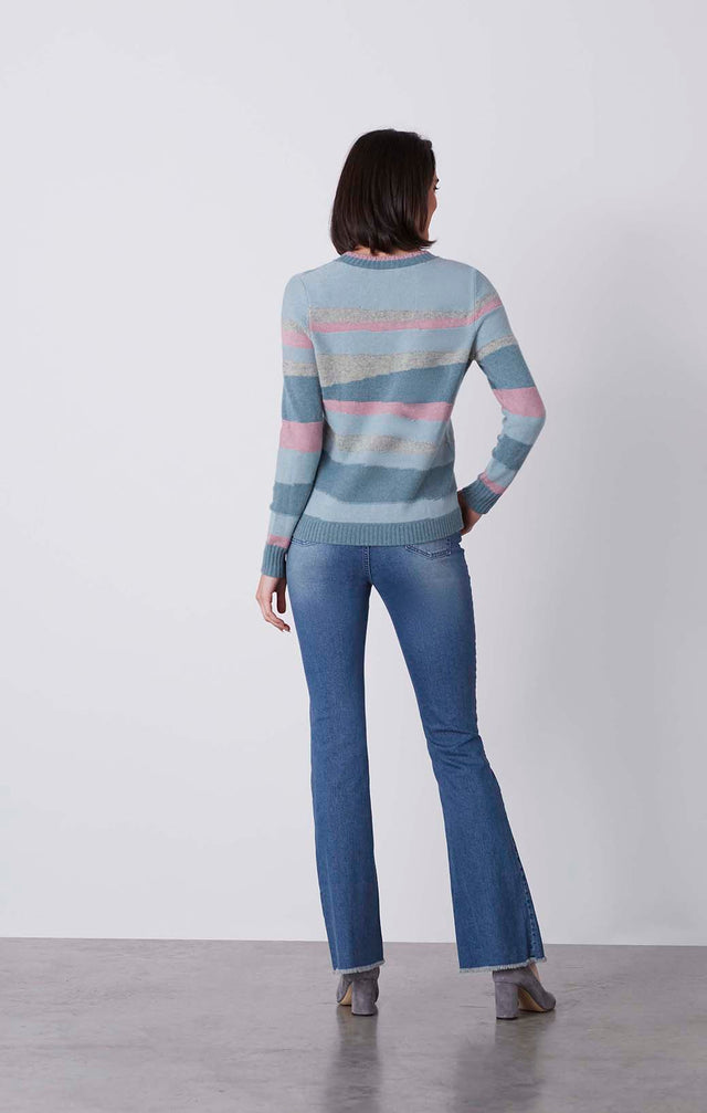 Strata - Jersey Intarsia Sweater - On Model