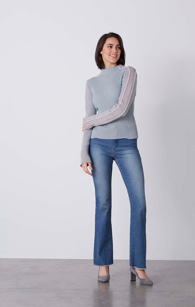 Mojave - Cashmere-Softened Funnel Neck
Sweater - On Model
