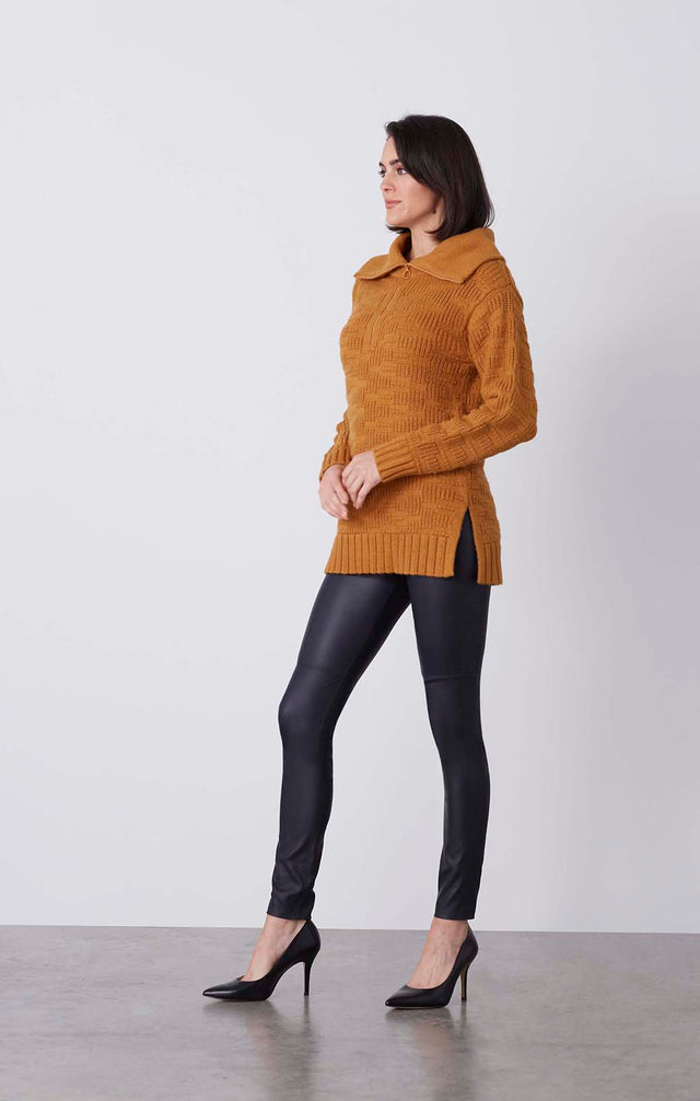Lillehammer - Mixed Stitch Zip Sweater - Product Image