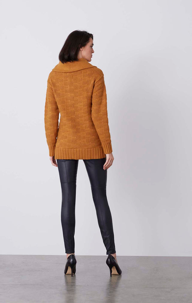 Lillehammer - Mixed Stitch Zip Sweater - Product Image