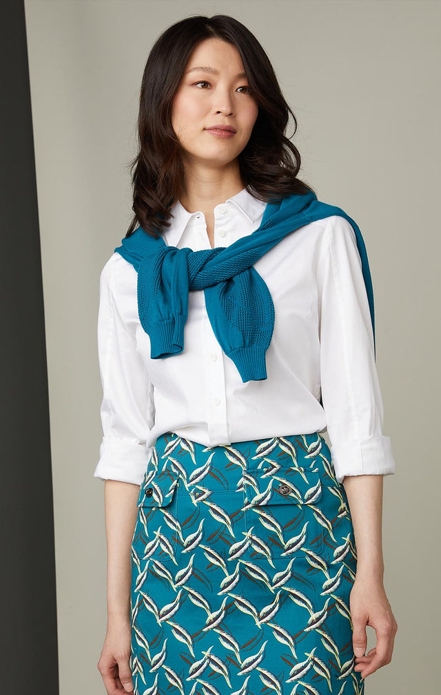 MARIANA-LANTERN-SLEEVE KNIT TOP-2-kn-1862-ON MODEL