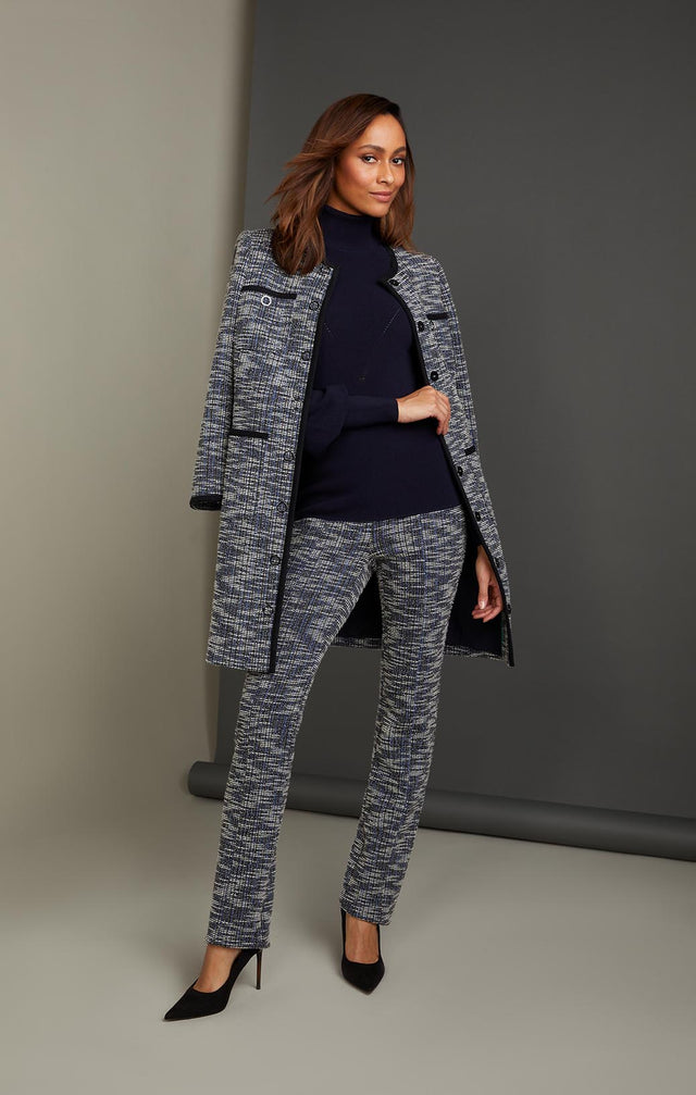 GRIDDED-TWEED PULL-ON PANTS-4-PT-2396-ON MODEL