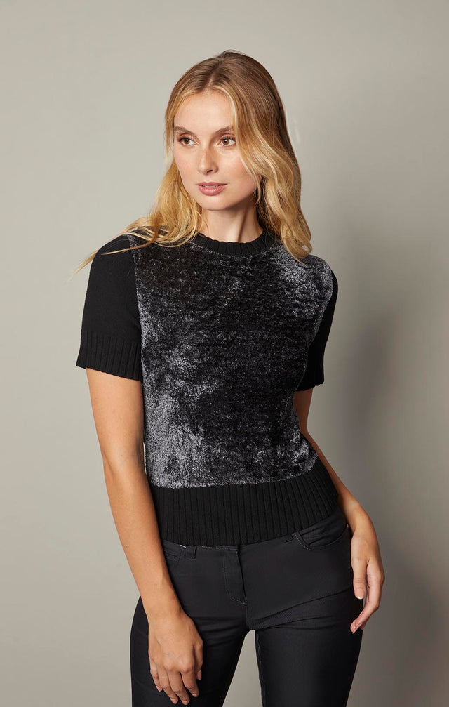 Ursa Major - Knit Faux-Fur 
Sweater - On Model