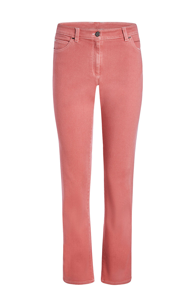 Trieste - Wash-Softened Pink Denim Jeans - Product Image