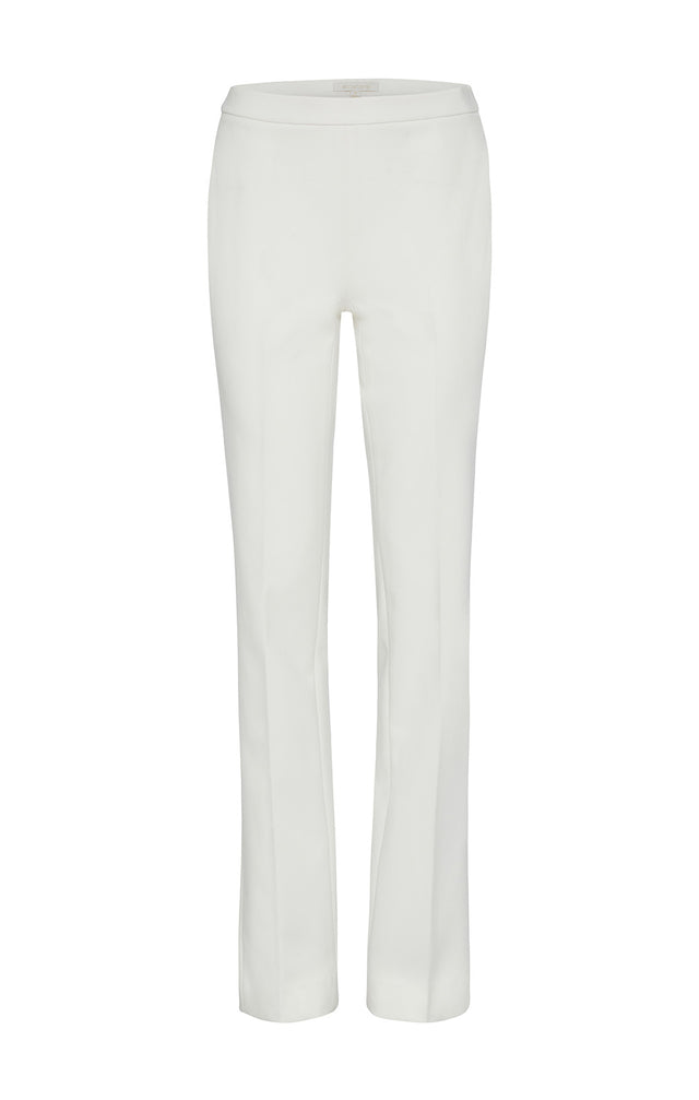 FONDANT-STRETCH DOUBLE-WEAVE CRÊPE PANTS
