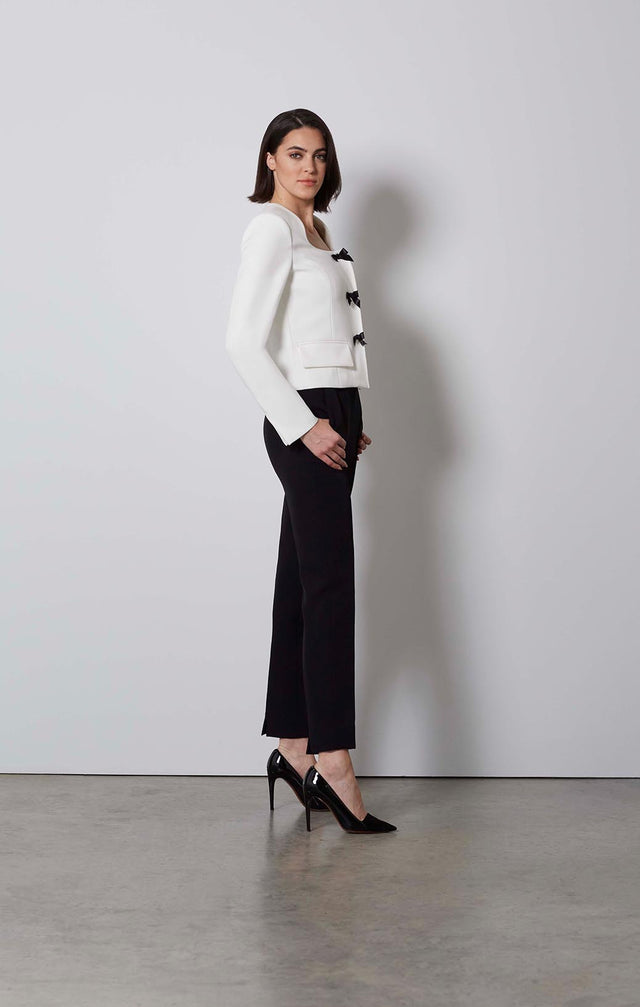Stallion - Sleek Black Pants - On Model - Side View