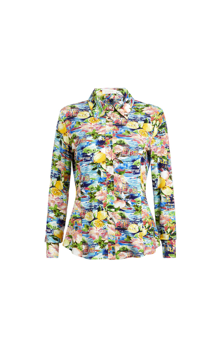 Buy Kalamata FloralPrint Stretch Jersey Blouse online Etcetera