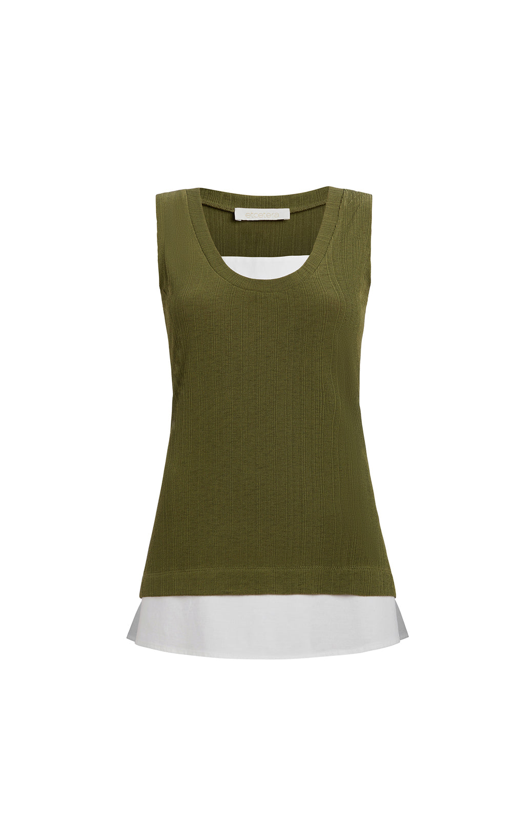 Areca - High-Low Knit Tunic With Side Slits - Product Image