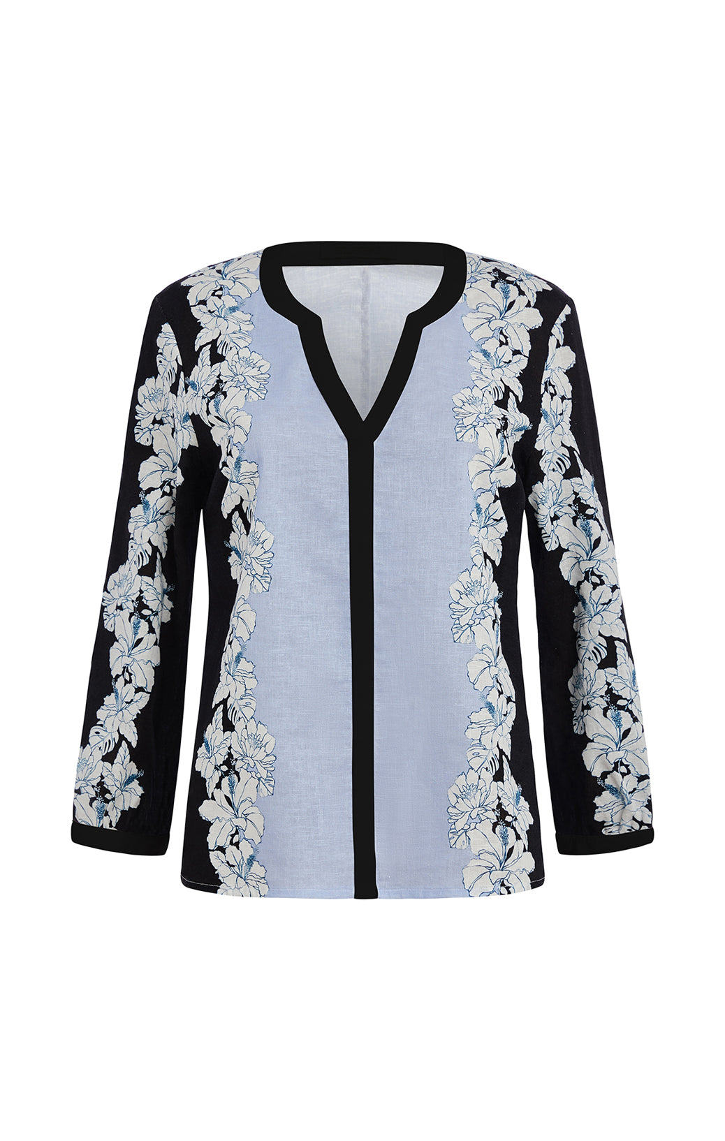Grandiflora - Exploded Floral Intarsia Knit Cardigan Top - Product Image