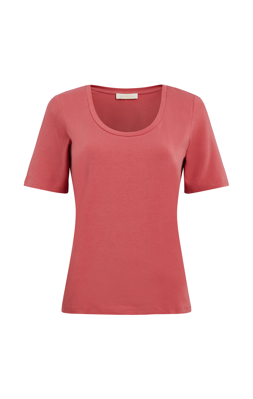 Tuscany-Dkbl - Stretch Cotton Jersey Scoop-Neck Tee - Product Image