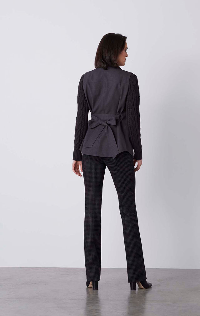 Boulangerie - Cashmere-Softened Knit & Flannel Jacket - On Model