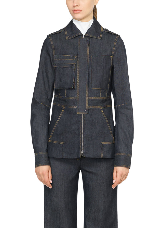 Prussian - Sustainable Denim Jacket - On Model