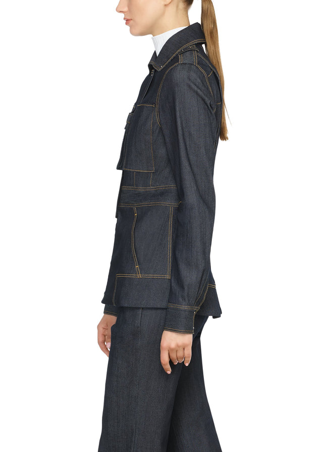 Prussian - Sustainable Denim Jacket - On Model