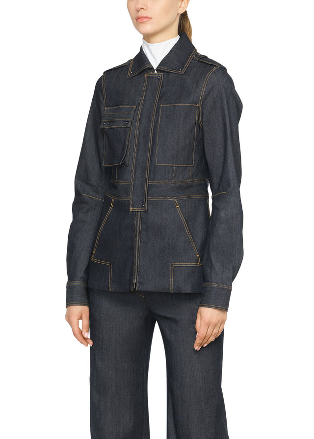 Prussian - Sustainable Denim Jacket - On Model