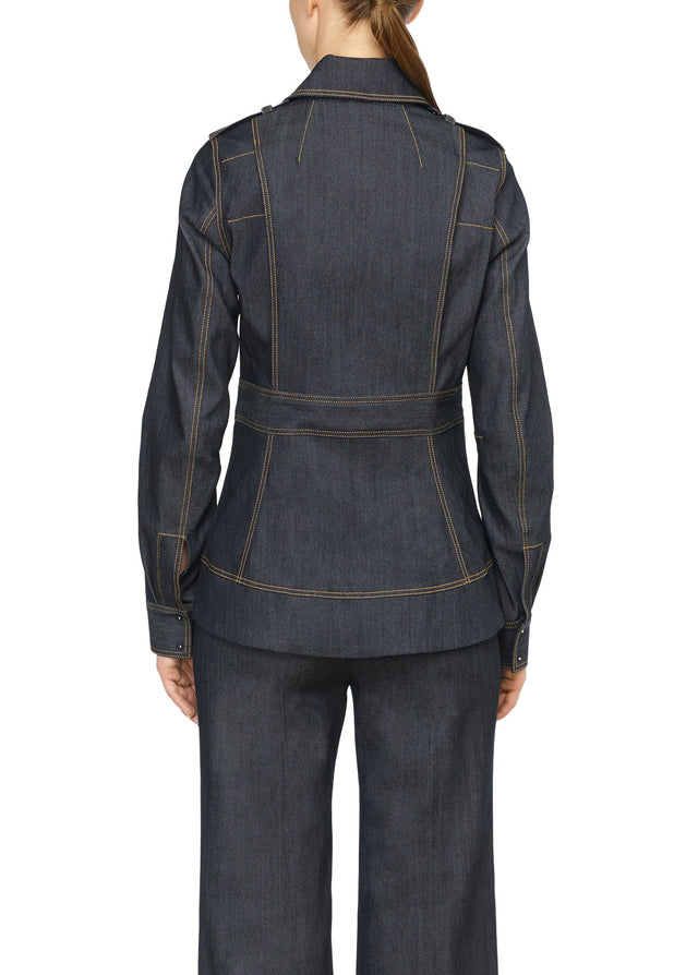 Prussian - Sustainable Denim Jacket - On Model