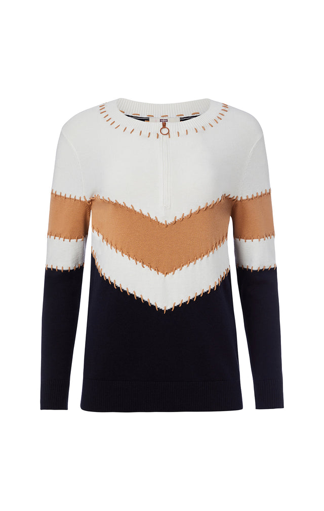 Endpoints - Cashmere-Softened Colorblock Sweater