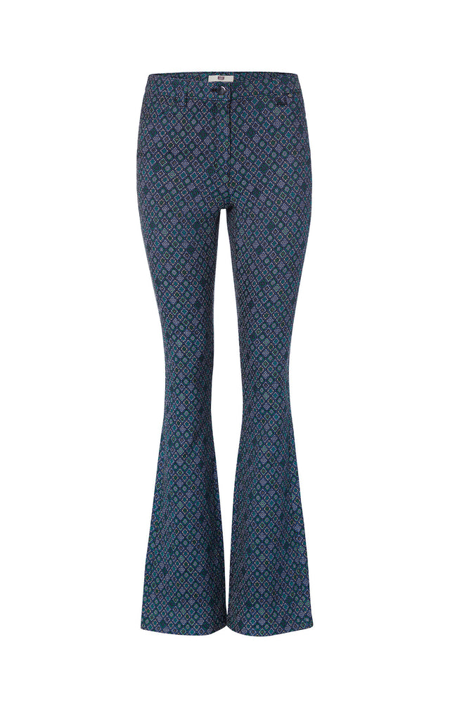 Quatrefoil - Italian Jacquard Jeans