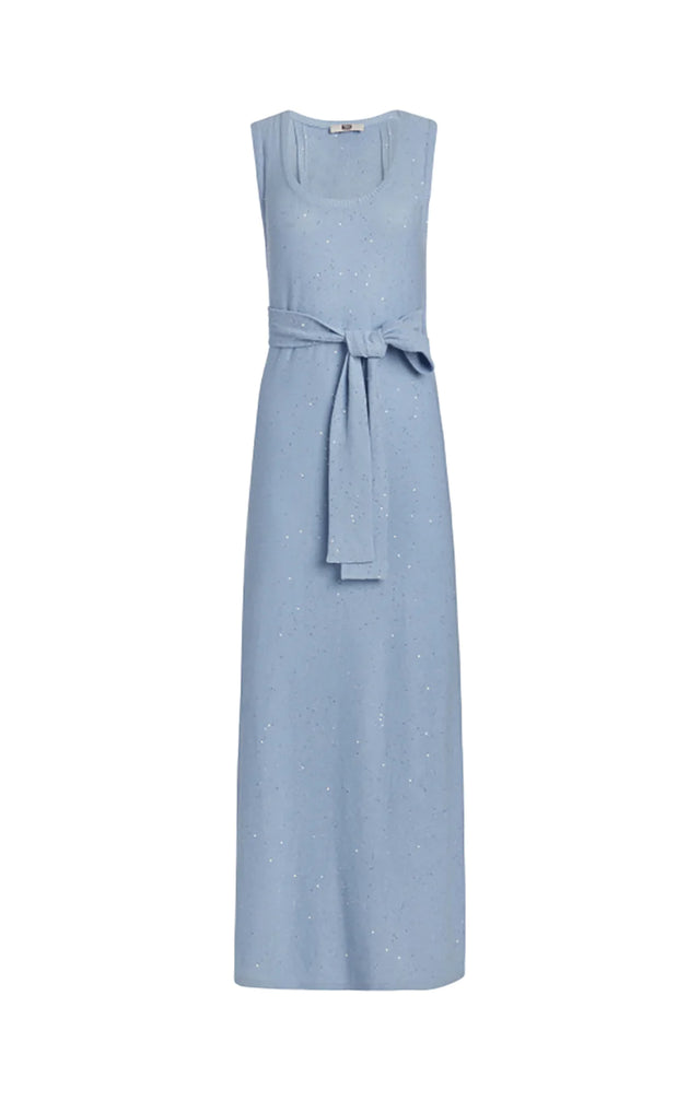 Pristine - Caped Sequined Maxi Dress