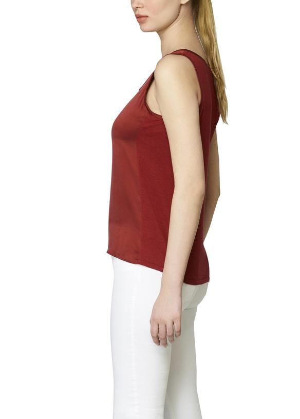 Sahara - Silk-front Jersey Tank