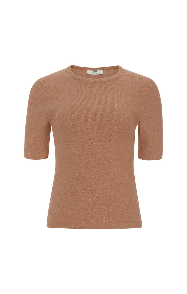 Artifact - Cashmere-softened Metallic Tee - Product Image