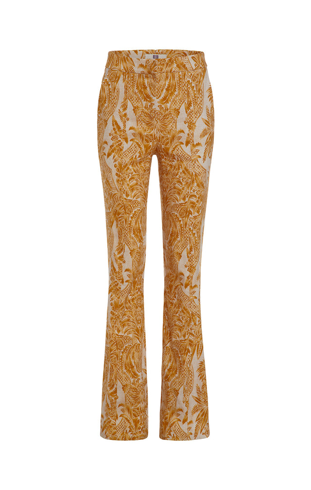 Exotica - Damask-print Safari Pants - Product Image