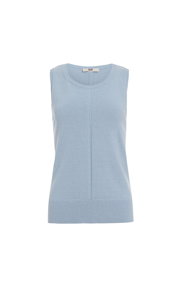 Harmony - Reversible Linen-blend Knit Shell - Product Image