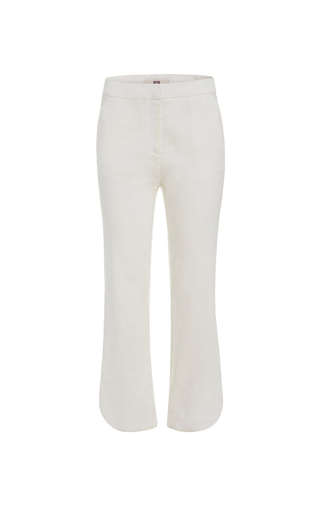 Purissima - White Cropped Pants - Product Image