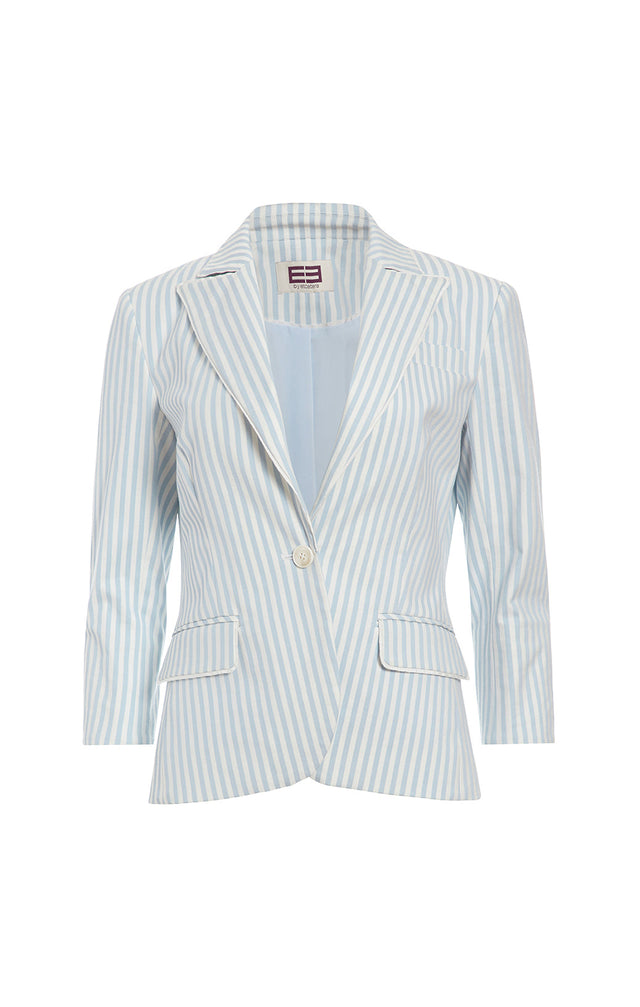 Tonic - Striped Cotton Jacquard Blazer - Product Image