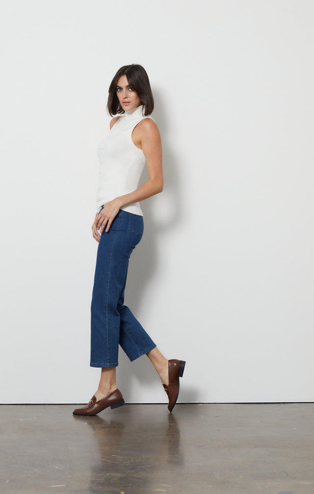 Racer Ivory - Cashmere-softened Cable Knit- Look